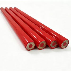 7inch Hexagon Red Lead Carpenter Pencil