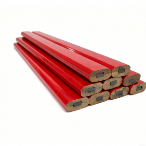 7inch Red Octagonal Carpenter Pencil